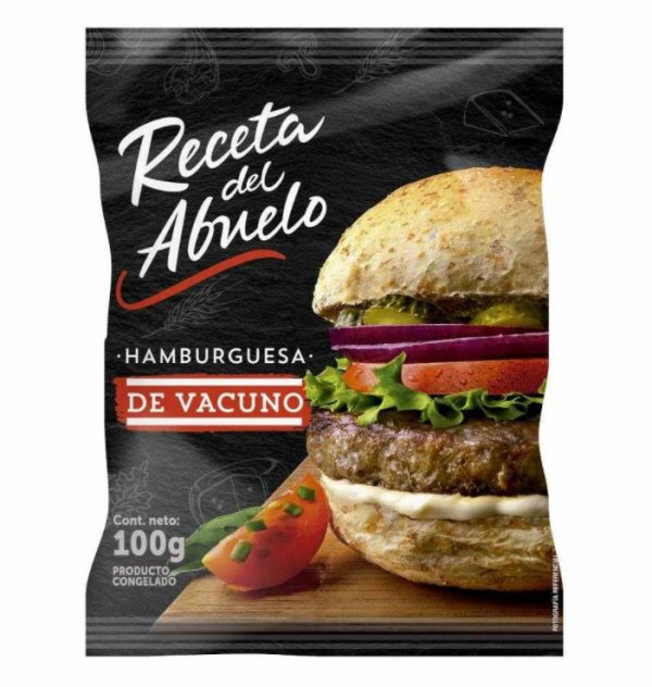 Hamburguesa Vacuno 100G Receta Del Abuelo