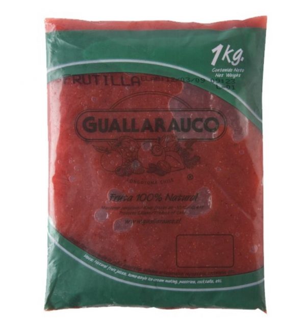 Pulpa Frutilla 1Kg Guallarauco