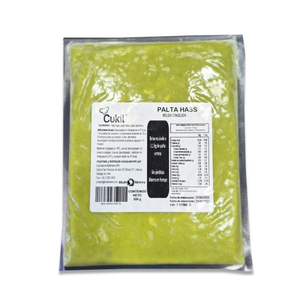 Palta Hass Congelada 1,1 Kg